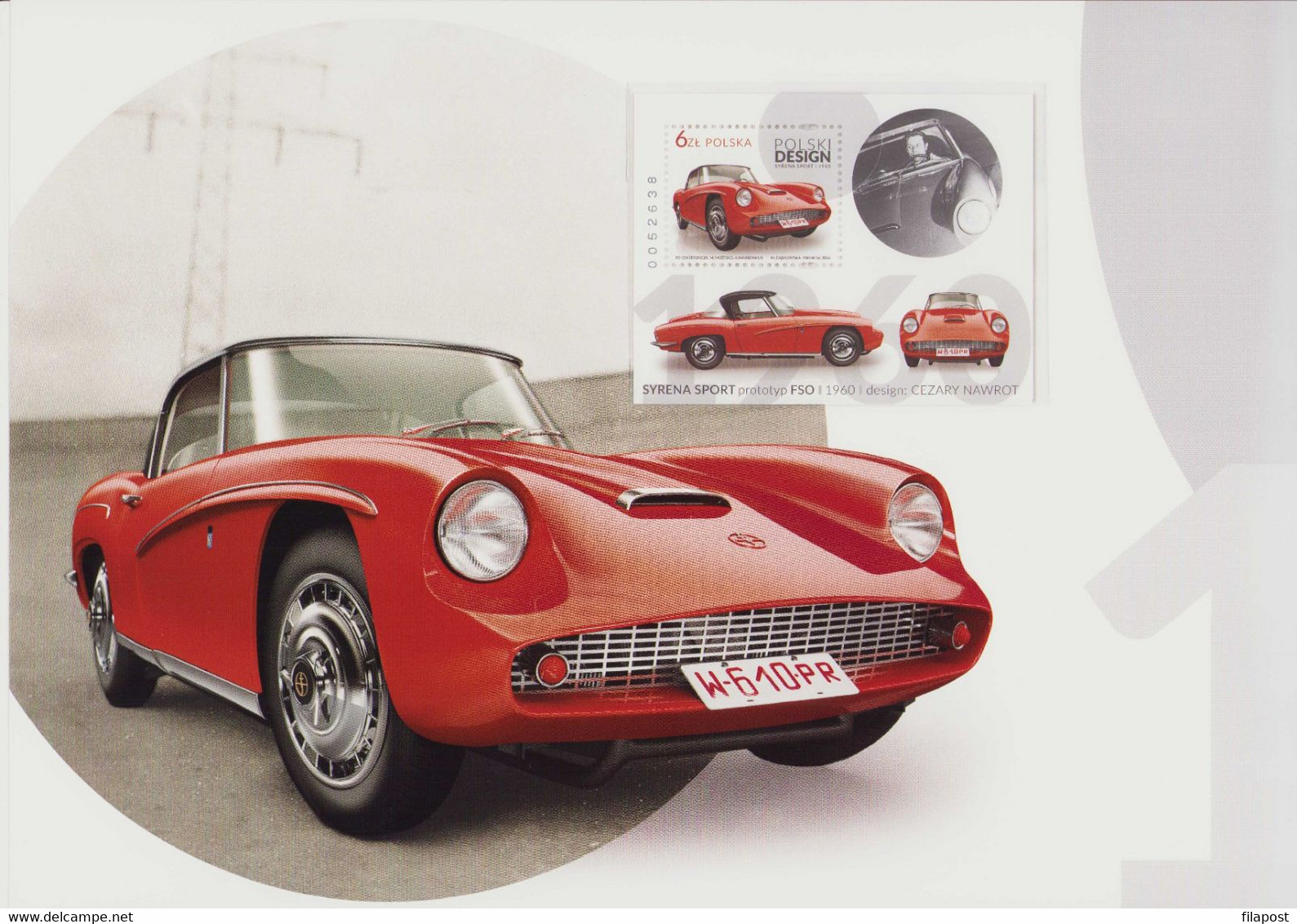 Poland 2016 Souvenir Booklet / Polish Design, FSO Syrena Sport Car, Cars / With Block MNH** - Booklets