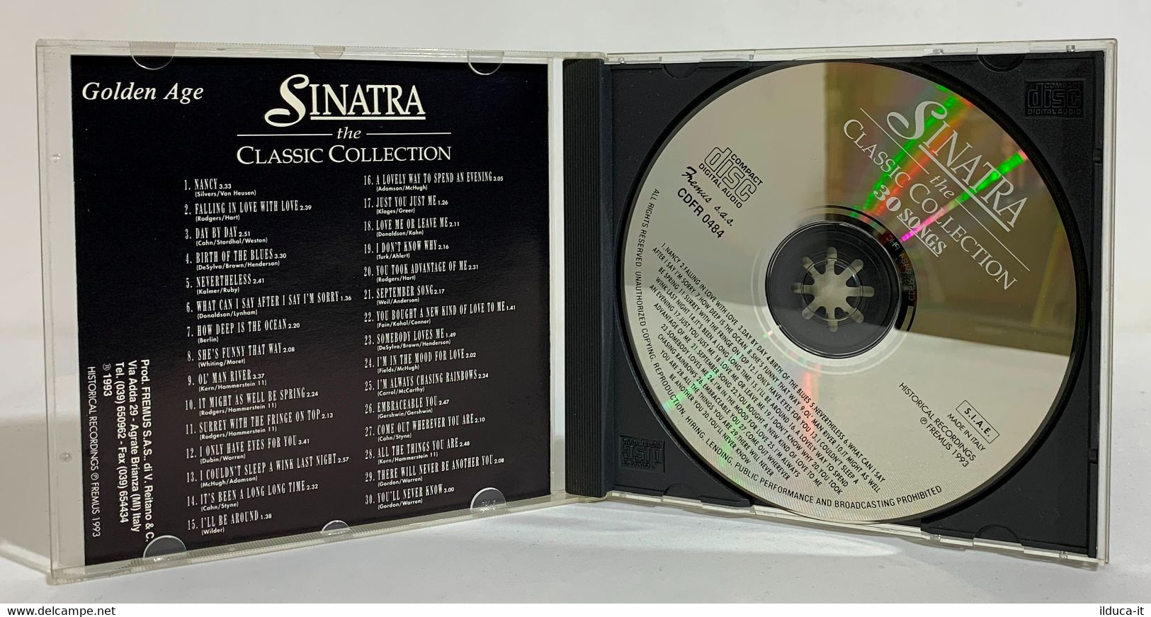 I102394 CD - Sinatra The Classic Collection - 30 Songs - Golden Age 1993 - Blues