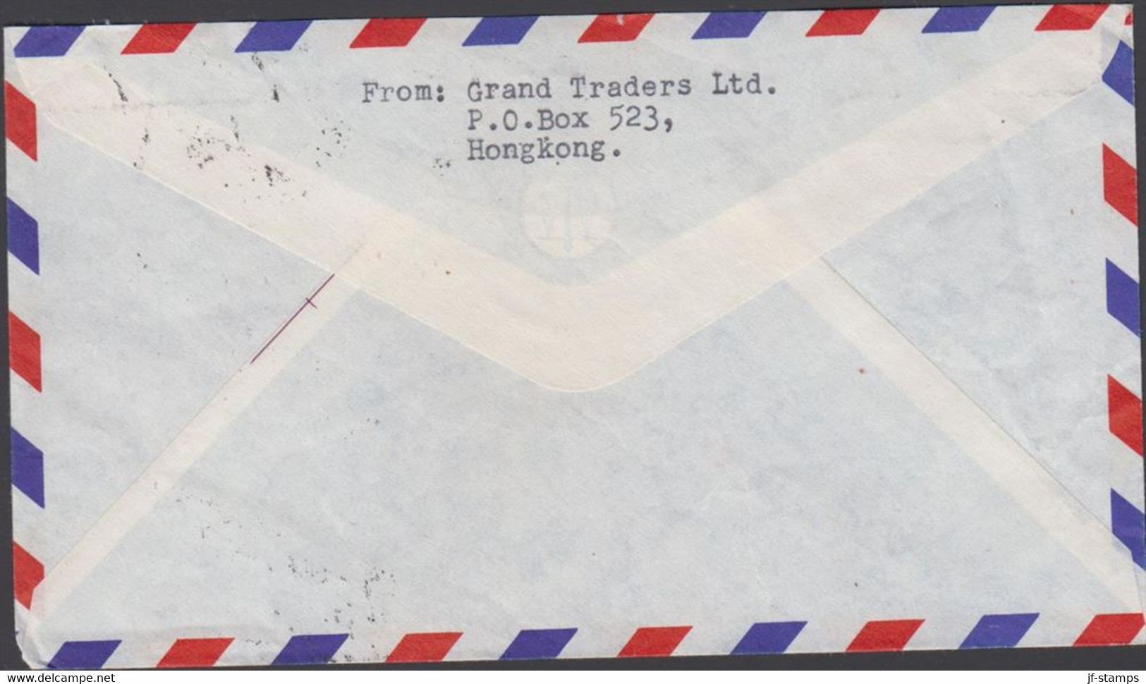 1966. HONG KONG Elizabeth 2 Ex 50 C + 3 Ex 10 C On AIR MAIL Cover To Bromolla, Sweden Cancel... (Michel 203+) - JF427073 - Lettres & Documents