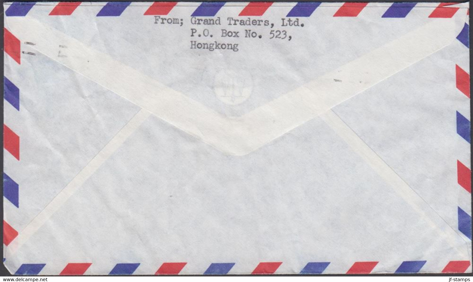 1968. HONG KONG $1.30 SHIPS On AIR MAIL Cover To Bromolla, Sweden Cancelled HONG KONG 14 MAY ... (Michel 237) - JF427092 - Covers & Documents