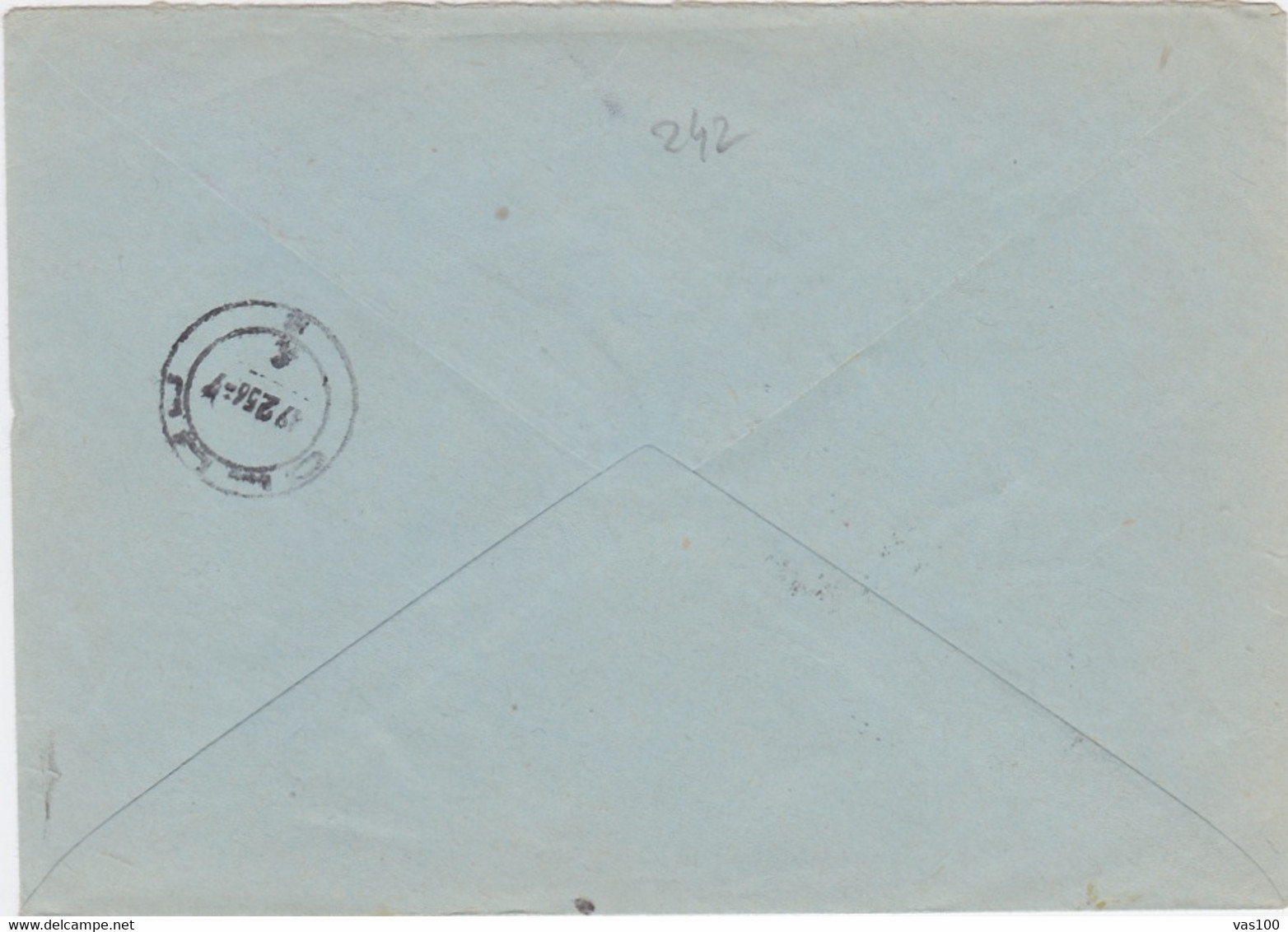 HORSES, STAMP ON COVER, 1956, ROMANIA - Storia Postale