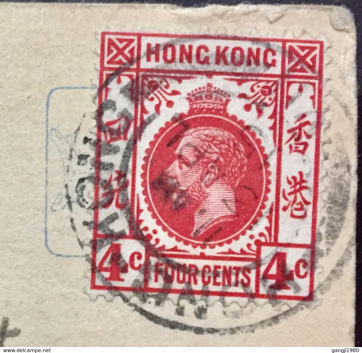 HONG KONG TO ENGLAND  1910, KING EDWARD  STAMP AFFIXED, CHINA ART POSTCARD - Lettres & Documents