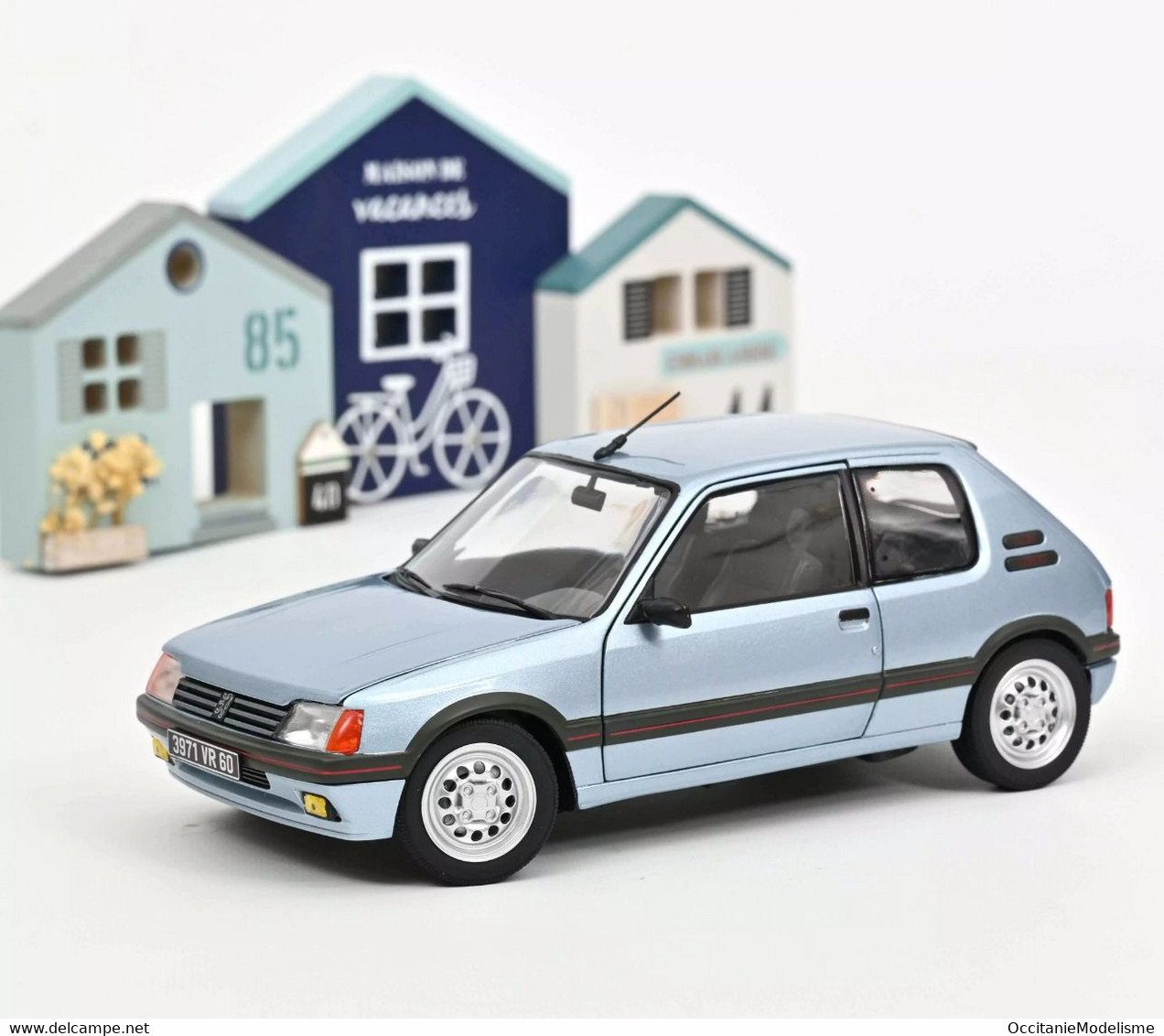 Norev - PEUGEOT 205 GTi 1,6 1988 Bleu Topaze Réf. 184857 Neuf NBO 1/18 - Norev