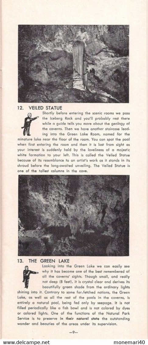 ÉTATS-UNIS  - NOUVEAU-MEXIQUE - CARSLBAD - CAVERNS - GUIDE ILLUSTRÉ.