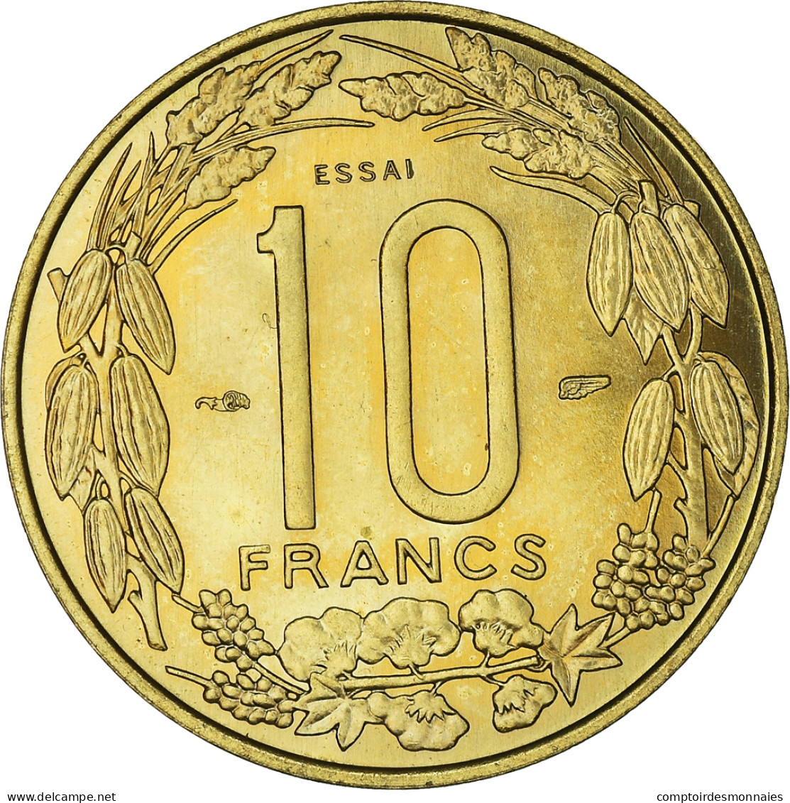 Monnaie, Cameroun, 10 Francs, 1958, Paris, ESSAI, SUP+, Aluminum-Bronze, KM:E8 - Camerun