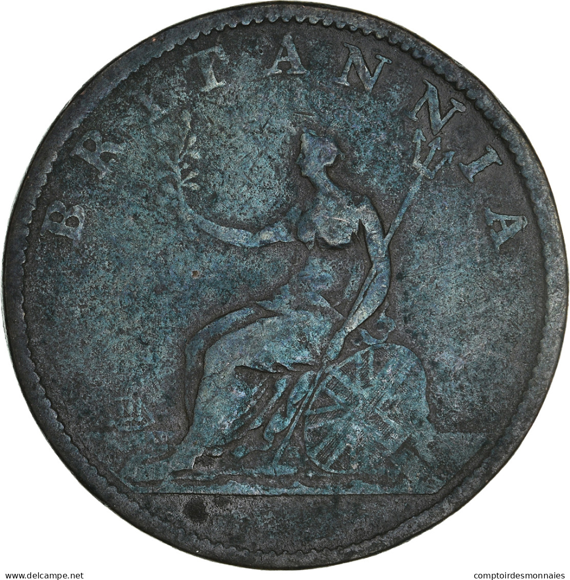 Monnaie, Grande-Bretagne, George III, 1/2 Penny, 1807, TTB, Cuivre, KM:662 - B. 1/2 Penny