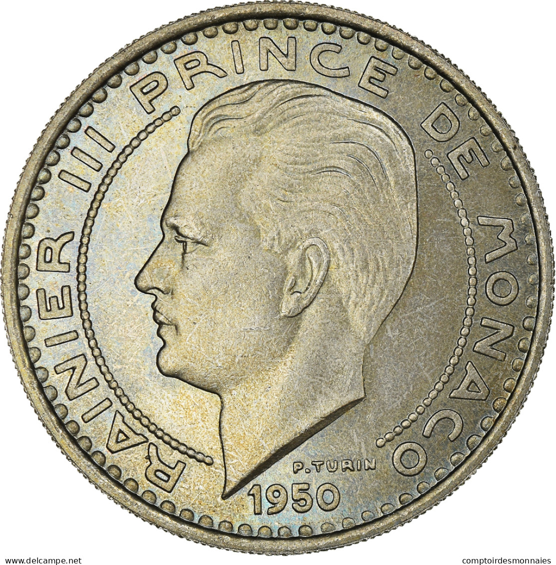 Monnaie, Monaco, 100 Francs, 1950, SUP+, Cupro-nickel, Gadoury:142, KM:E33 - 1949-1956 Anciens Francs