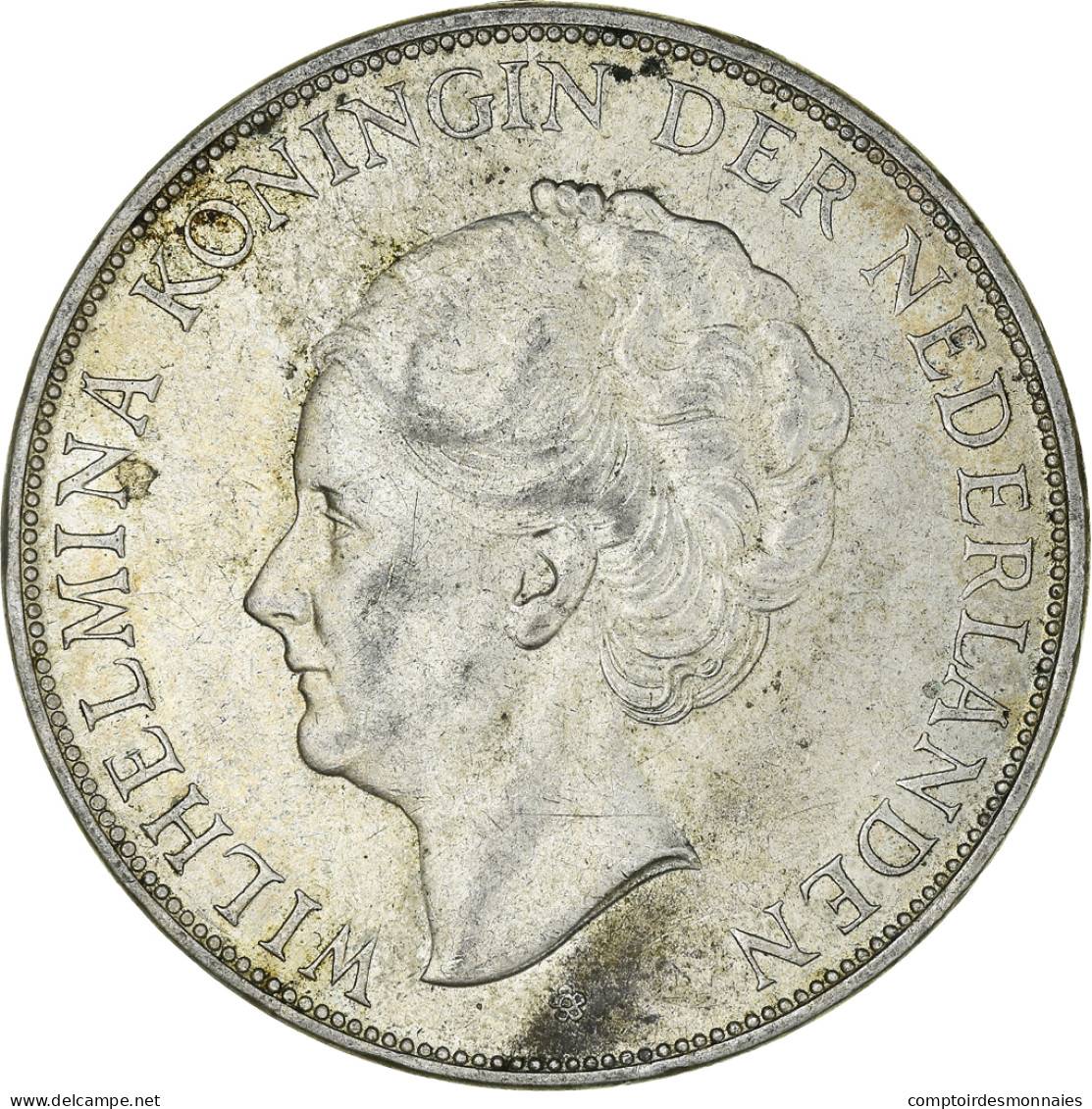 Monnaie, Pays-Bas, Wilhelmina I, 2-1/2 Gulden, 1938, SPL, Argent, KM:165 - 2 1/2 Gulden