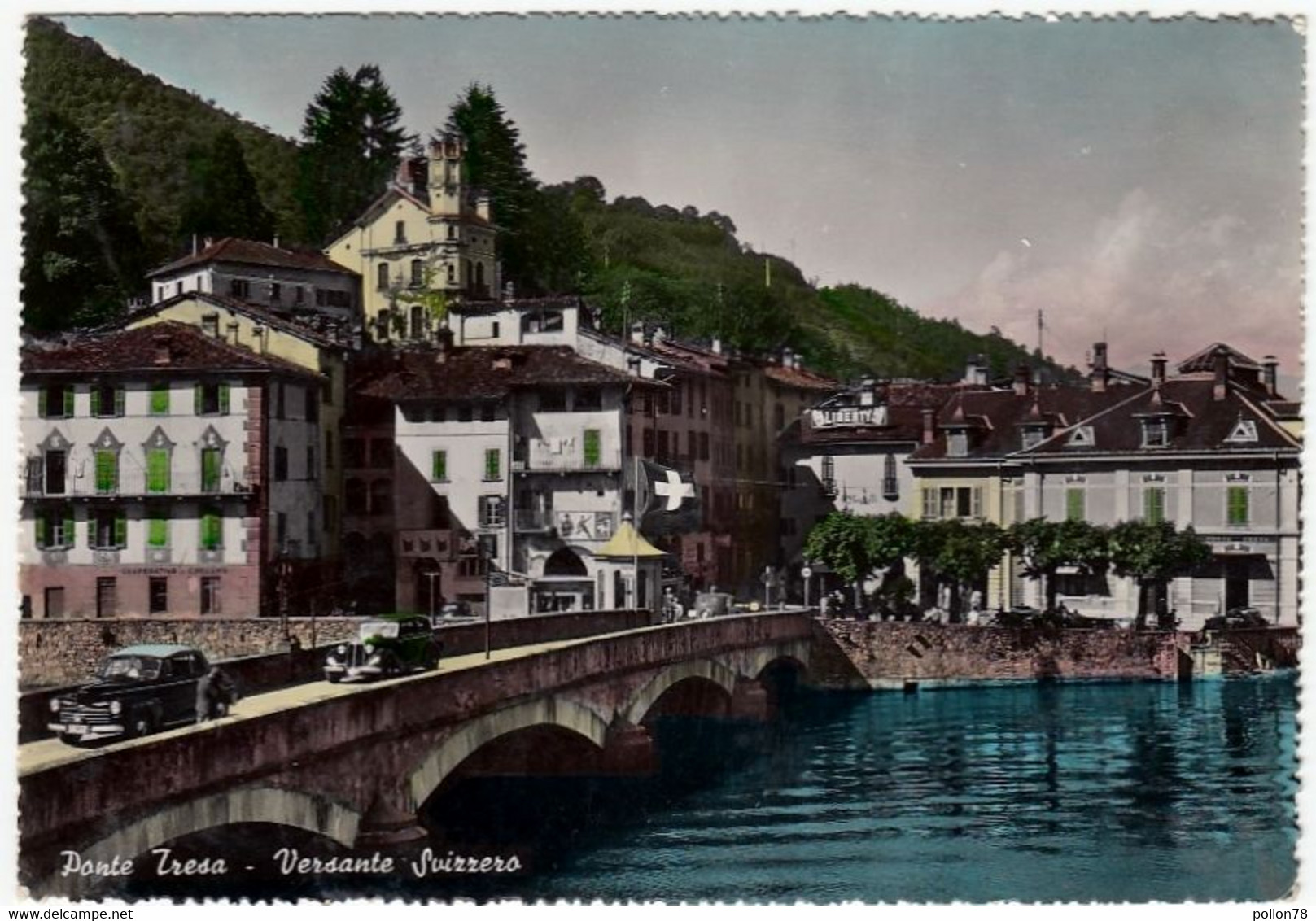 PONTE TRESA - VERSANTE SVIZZERO - TICINO - VARESE - 1953 - Vedi Retro - Tresa