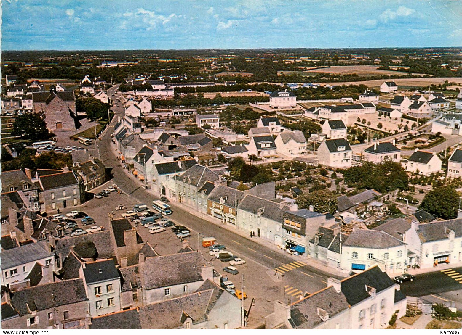 Muzillac * Vue Générale Aérienne Du Village * La Place - Muzillac