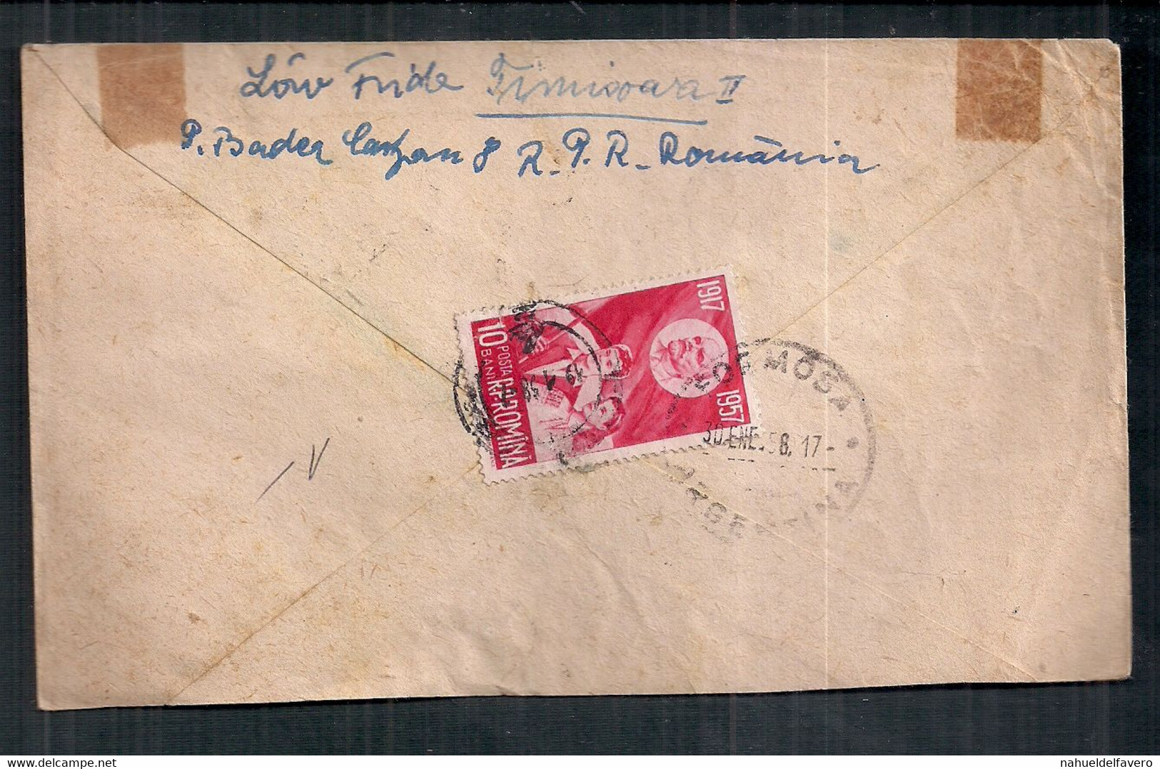Rumania - Enveloppe En Circulation Avec Cachets Spéciaux - Storia Postale