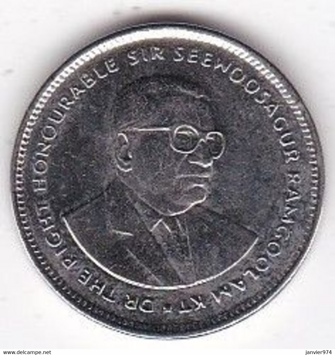 Maurice 20 Cents 2007 Seewoosagur Ramgoolam, En Acier Plaqué Nickel, KM# 53 - Mauritius