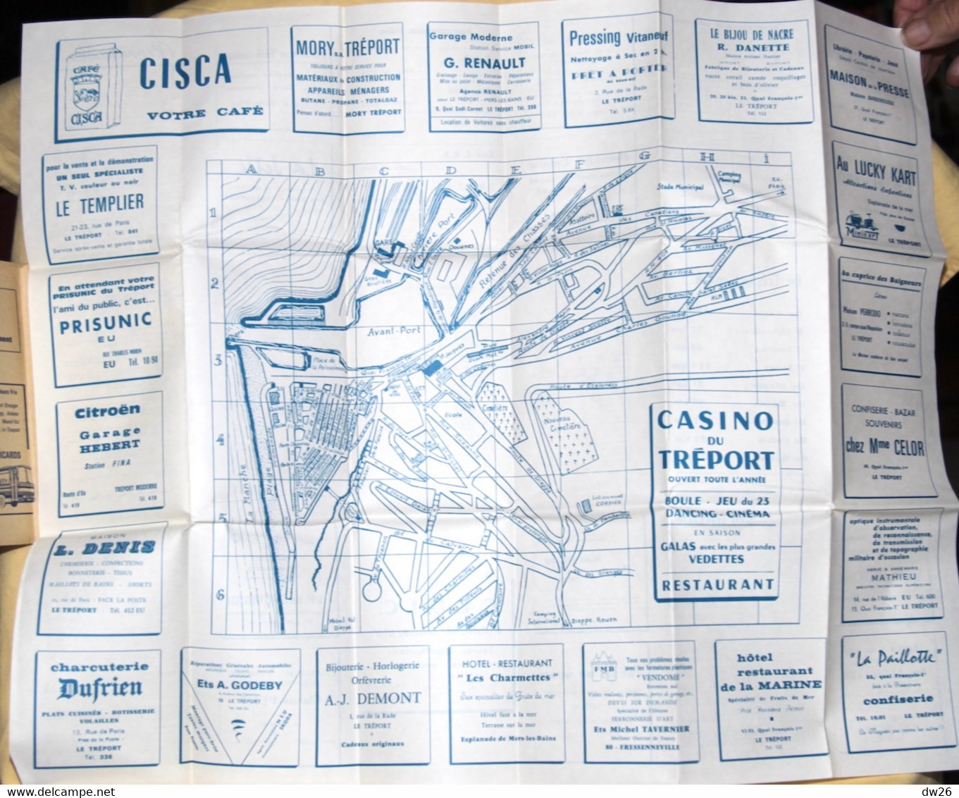 Plan Des Rues Le Tréport (Seine-Inférieure) 1960 Environ - Edité Par Syndicat D'Initiative Et Commerçants - Andere & Zonder Classificatie