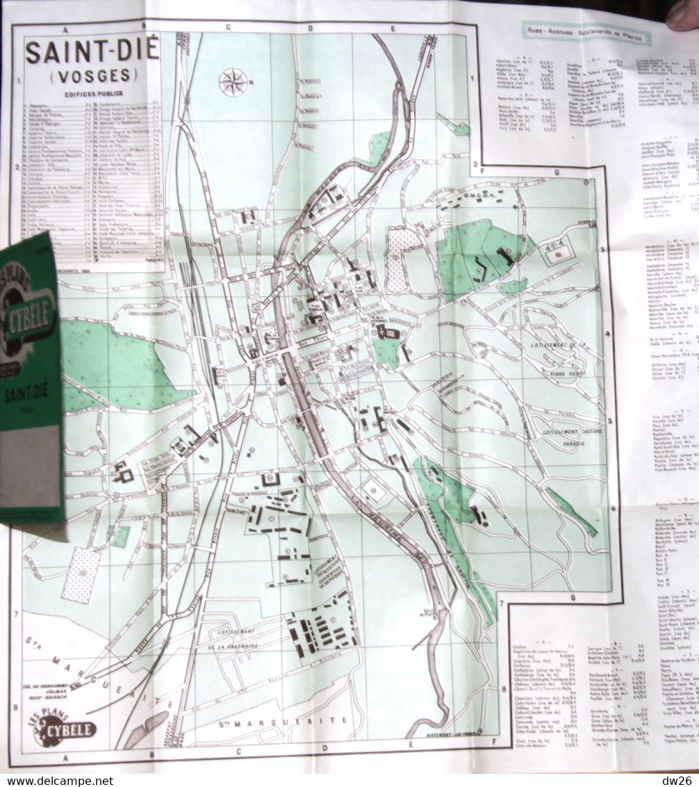 Les Plans Cybèle - St Saint-Dié (Vosges) Avec Noms Des Rues - Other & Unclassified