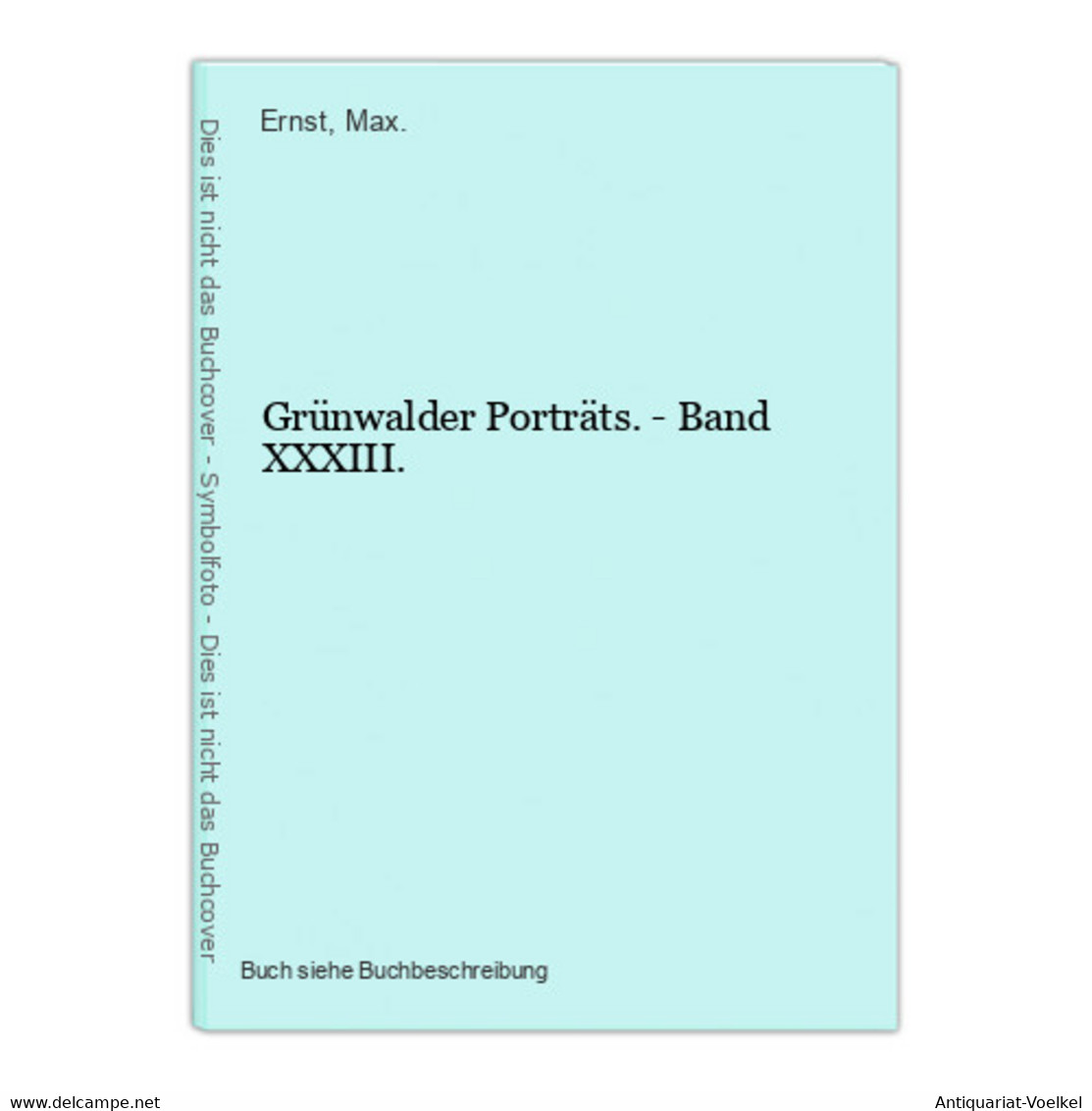 Grünwalder Porträts. - Band XXXIII. - Landkarten