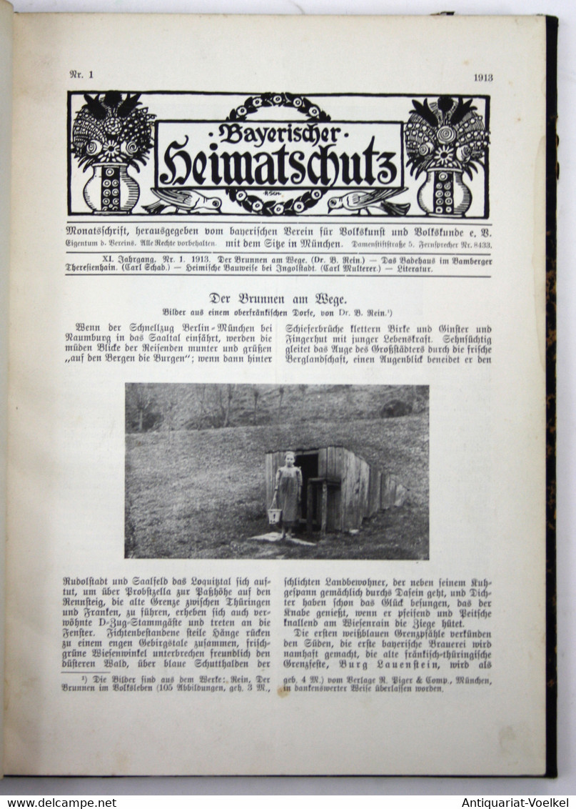 Bayrischer Heimatschutz. - Monatsschrift. Nr. 1. - XI Jahrgang 1913. - Maps Of The World