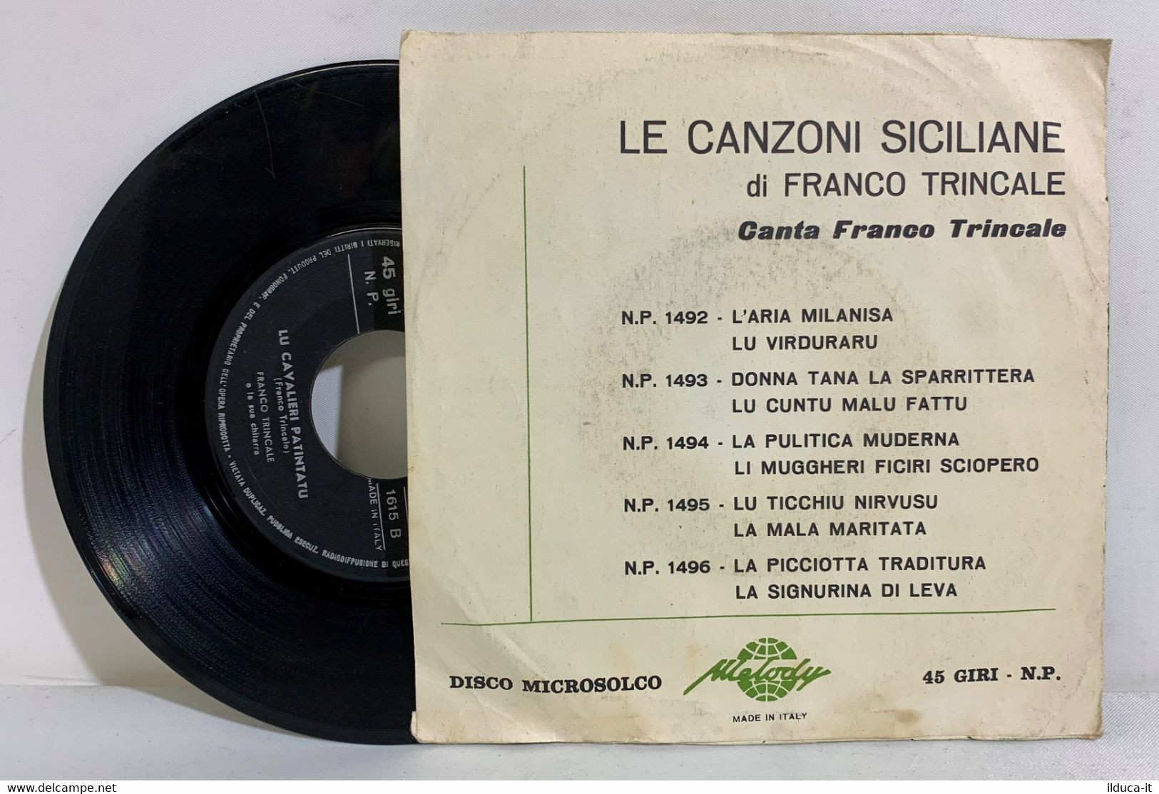 I102416 45 Giri 7" - Franco Trincale - Lu Mafiusu / Lu Cavalieri Patinatu - Country & Folk