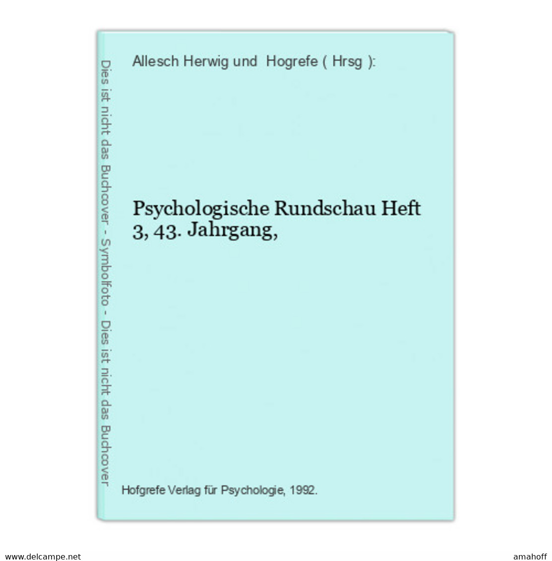 Psychologische Rundschau - Psychology