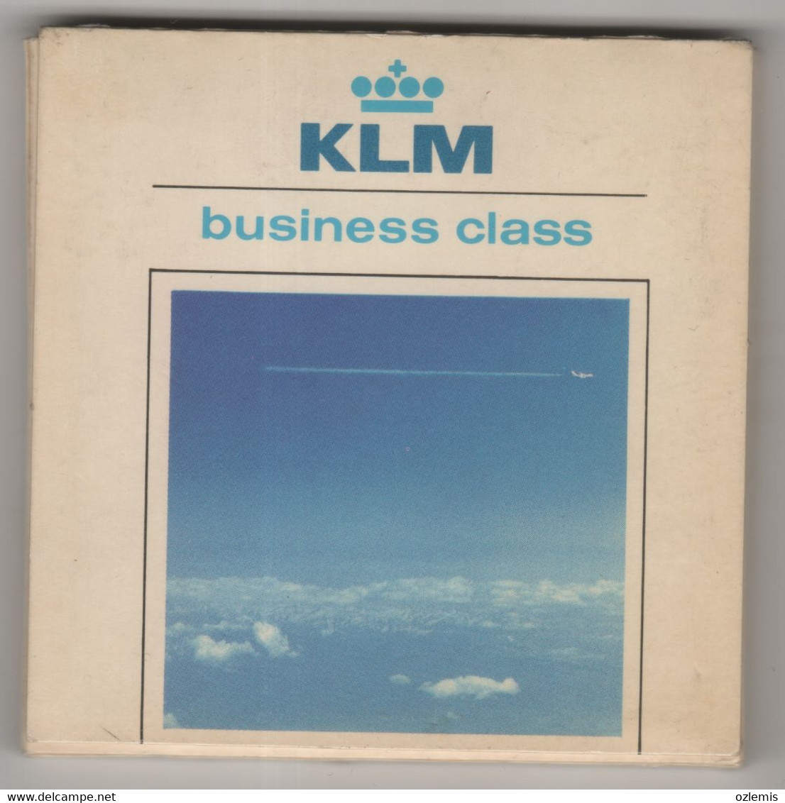 KLM ,AIRLINES BUSINESS CLASS DELFT POLYCHROME ,COASTER , - Sous-verres