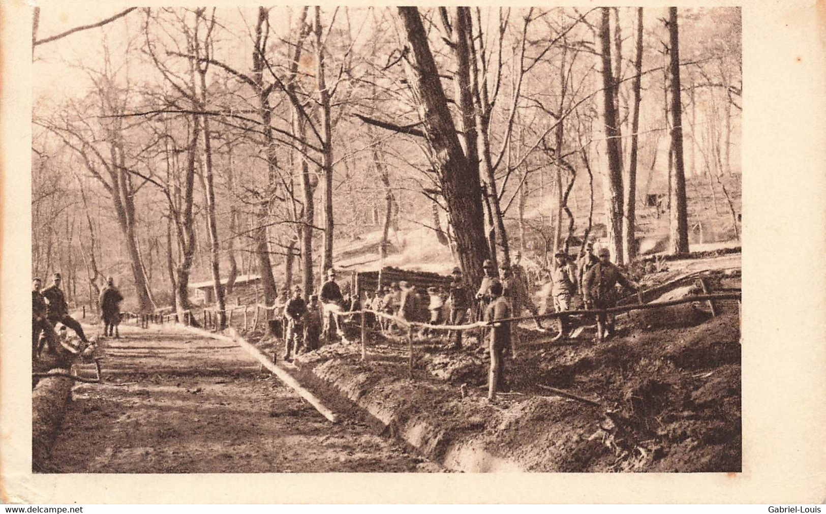 Militaires Dans La Forêt  -  Militär Im Wald - Armée Suisse Schweizer Armee Militaria Soldaten - Wald