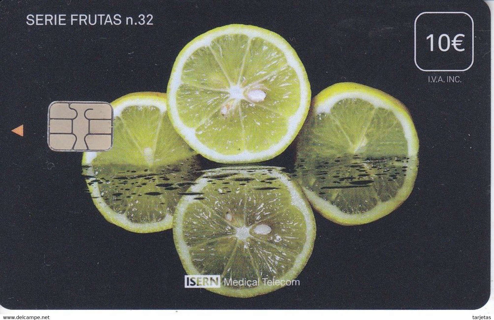 ISN-340 TARJETA DE ESPAÑA DE ISERN DE LA SERIE FRUTAS Nº32 (LIMON) - Lebensmittel