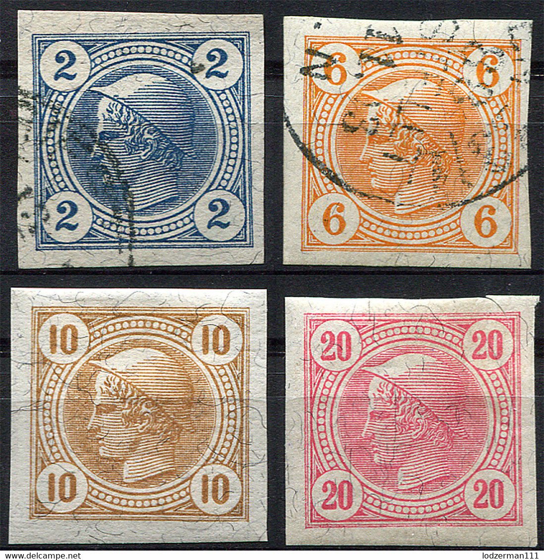 AUSTRIA 1899 Imperf. - Yv.12-15 (Mi.98-100, Sc.P11-14) Mix (MH-U) Perfect Quality (VF) - Journaux