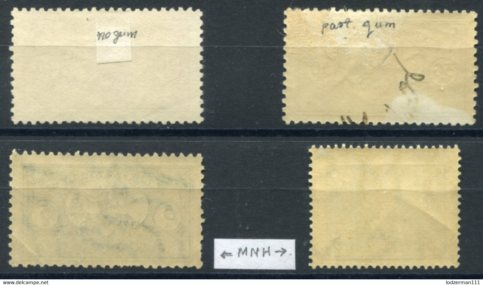1924-34 Judicial (Court Fees) - 4 Unused Stamps - Fiscaux
