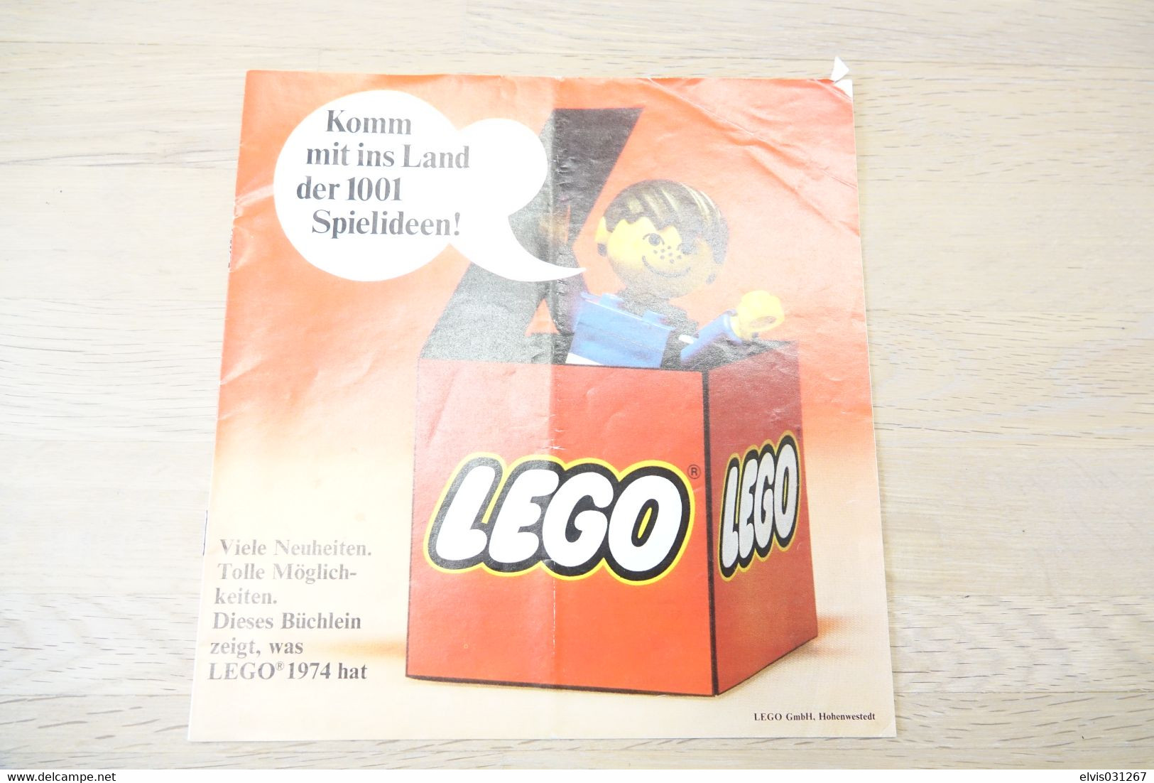 LEGO - CATALOG   1974 Large German (97820-Ty) - Original Lego 1974 - Vintage - - Catalogi