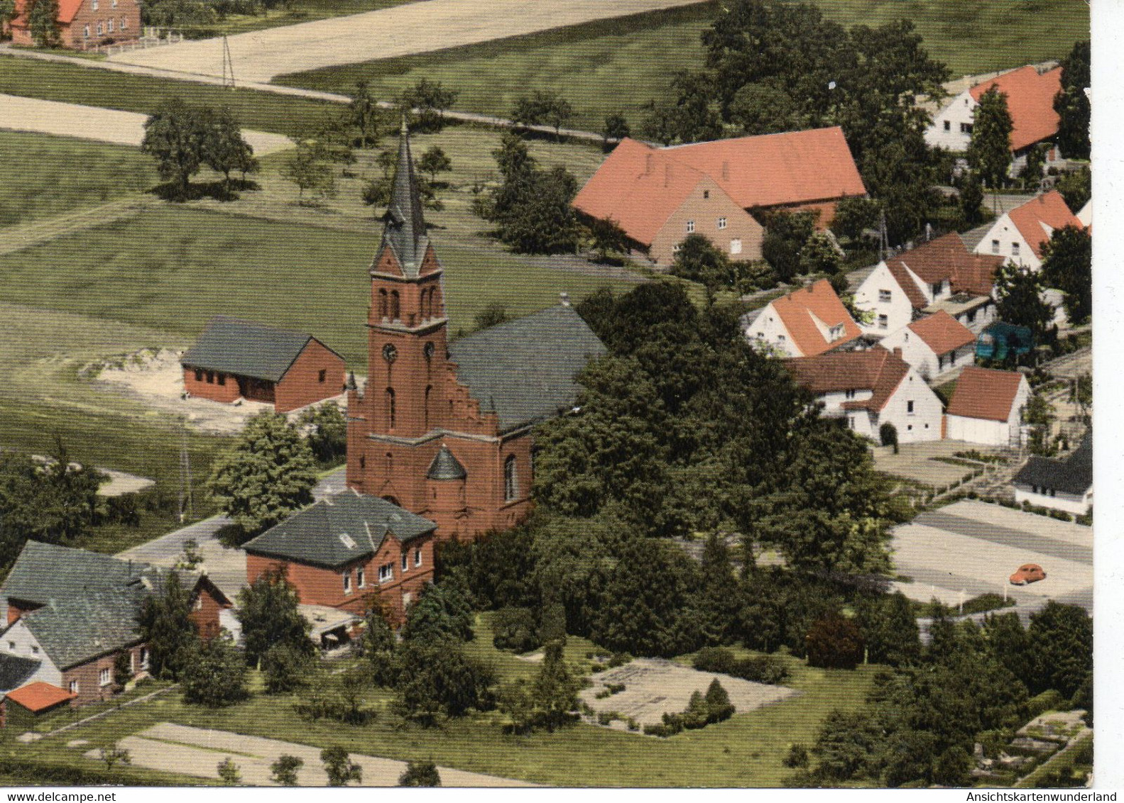 011428  Evangelische Kirche Zu Isenstedt Luftbild - Espelkamp