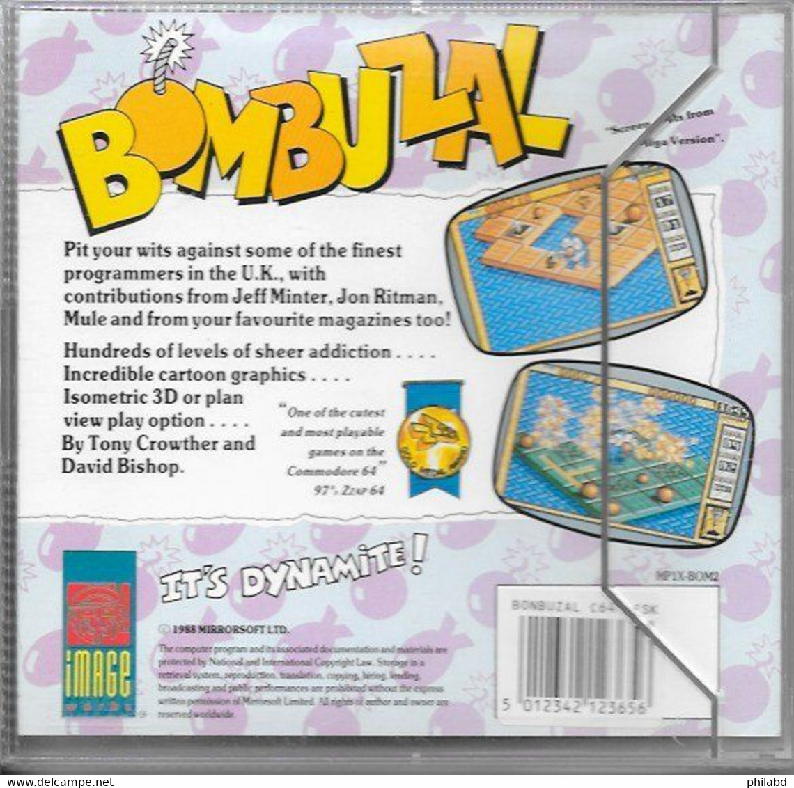 C64 Jeu BOMBUZAL - Image Works - 1988 - Commodore