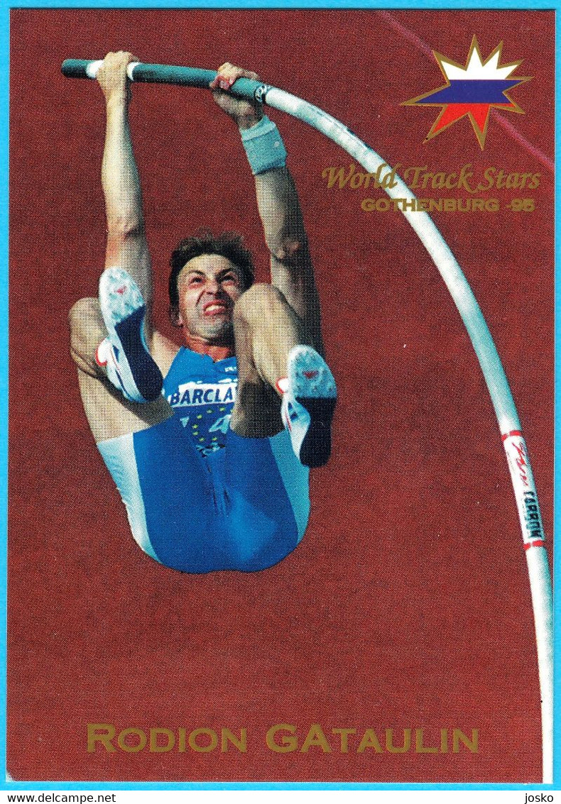 RODION GATAULLIN Russia (Pole Vault) - 1995 WORLD CHAMPIONSHIPS IN ATHLETICS Trading Card * Athletisme Athletik Gataulin - Trading Cards