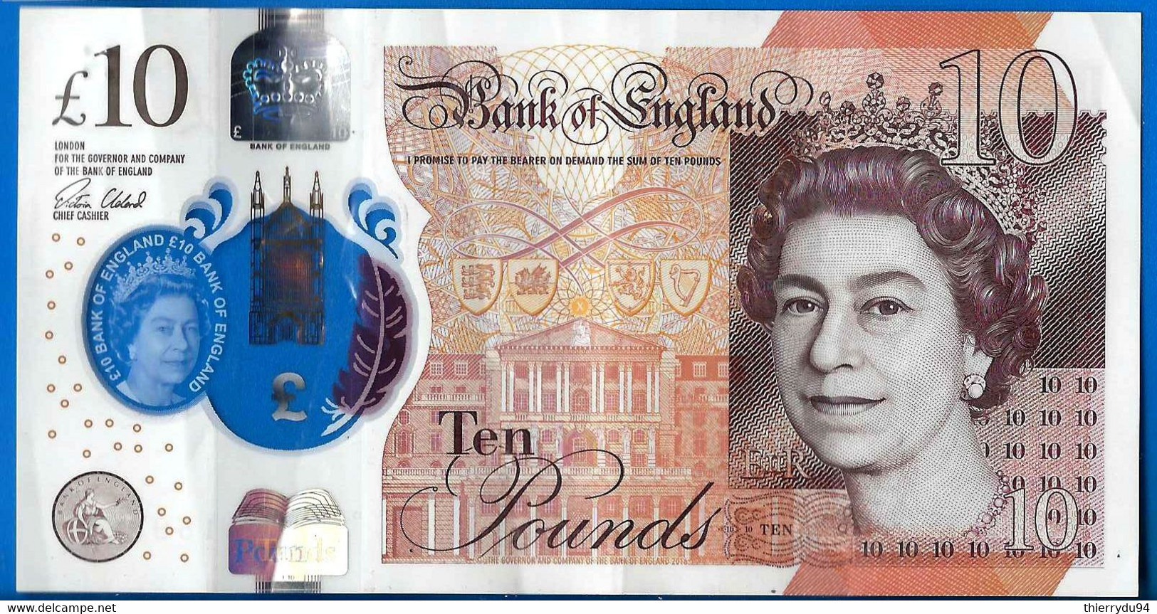 Royaume Uni 10 Pounds 2017 Serie CM Polymer Pound Grande Bretagne Angleterre UK United Kingdom Queen 2 Que Prix + Port - 10 Ponden