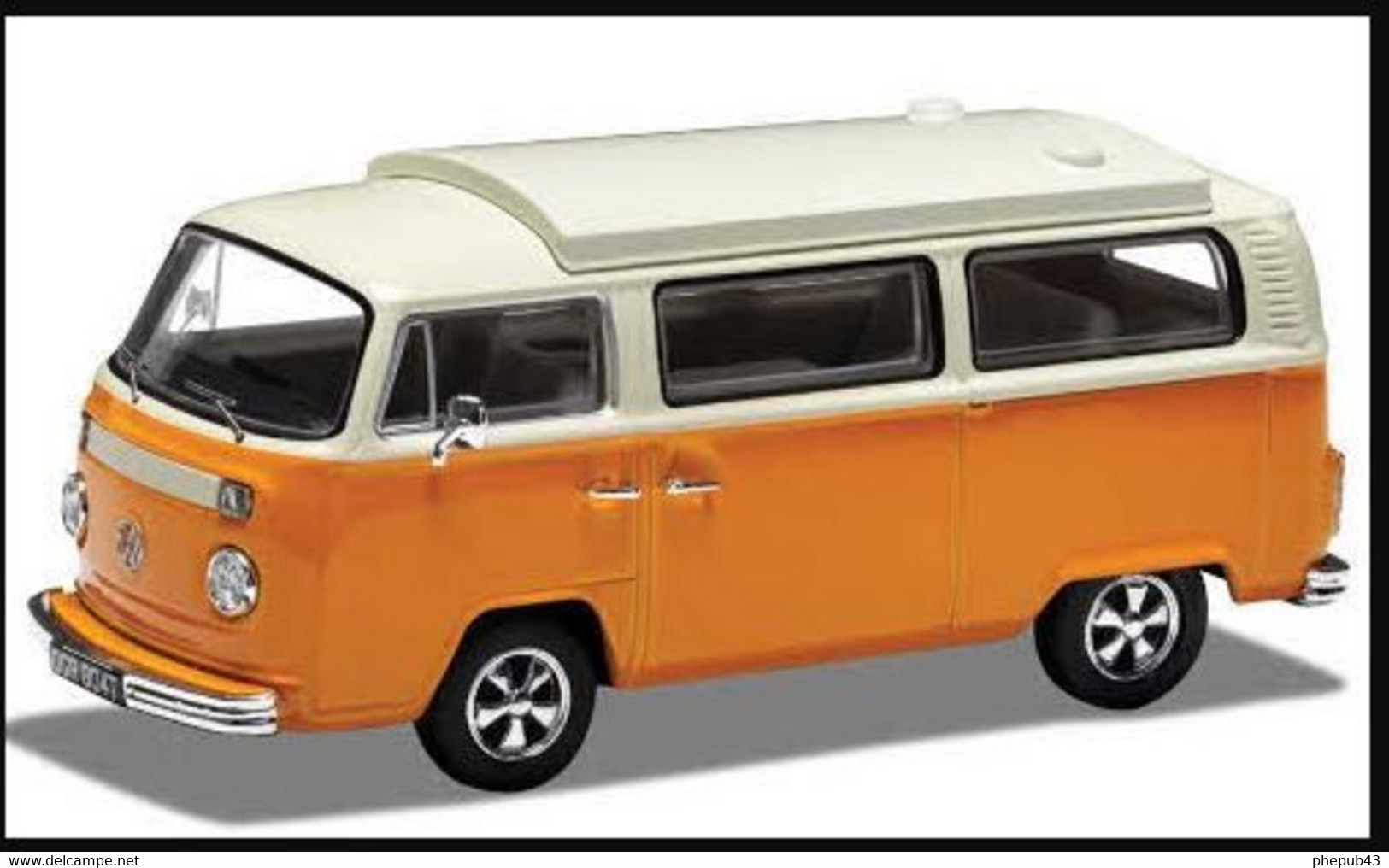 Volkswagen T2 Camper - Orange/beige - Corgi (Vanguards) - Corgi Toys