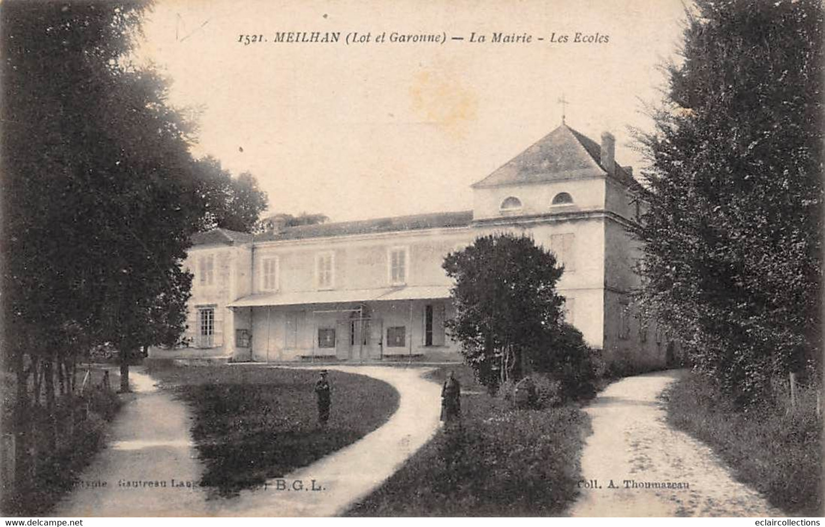 Meilhan Sur Garonne      47          La Mairie. Les Ecoles     (voir Scan) - Meilhan Sur Garonne