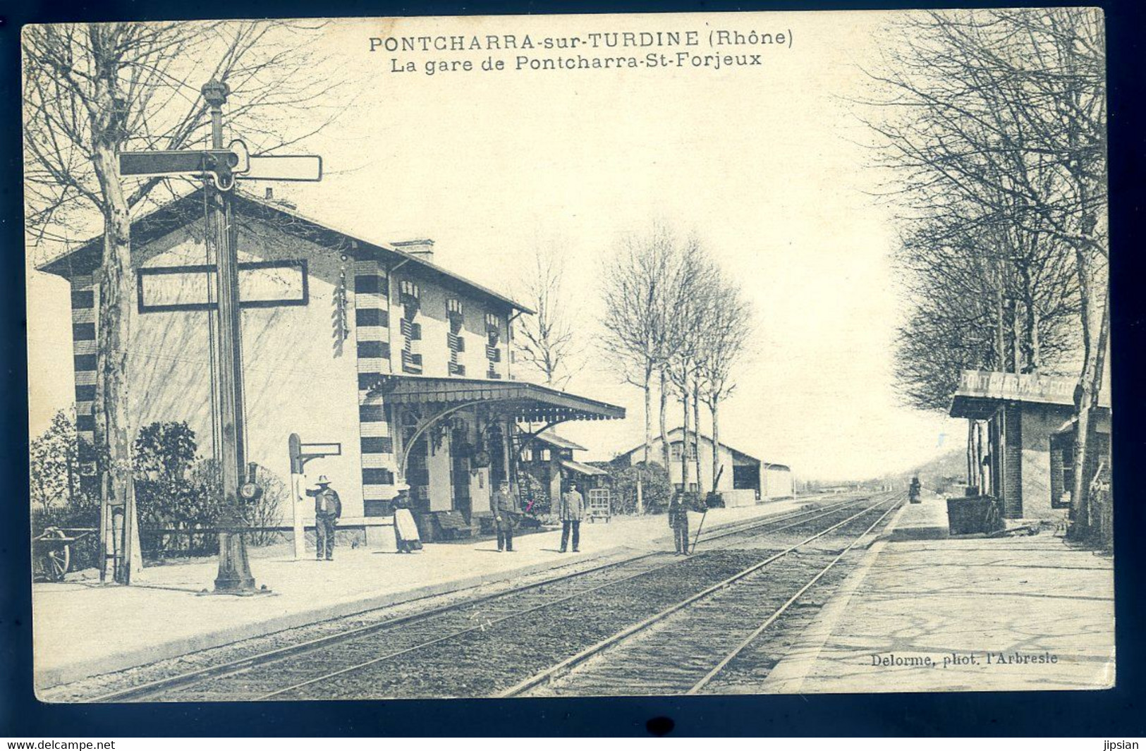 Cpa Du 69  POntcharra  Sur Turdine -- La Gare De Pontcharra St Forjeux   JA22-12 - Pontcharra-sur-Turdine