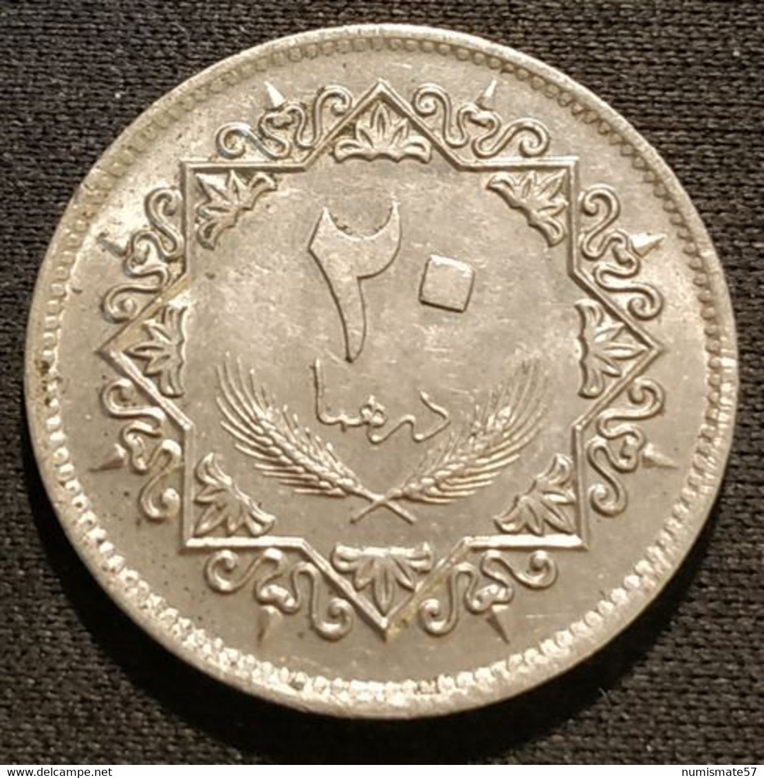 LIBYE - LIBYA - 20 DIRHAM 1975 ( 1395 ) - KM 15 - Libye