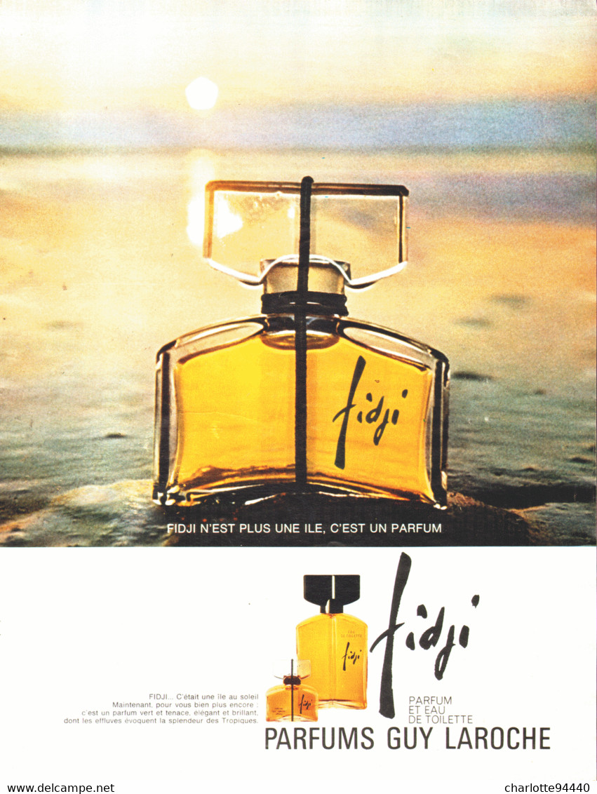 PUB PARFUM " FIDJI  " De " GUY LAROCHE   " 1968  ( 1 ) - Non Classés