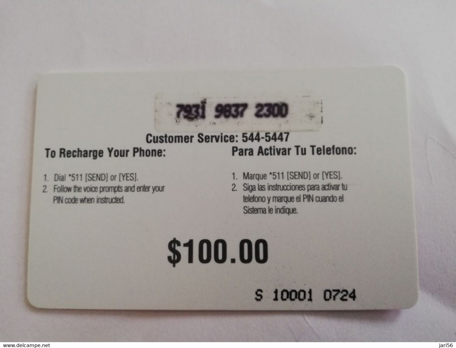 St MAARTEN  Prepaid  $100,- CELLULAIRONE CARIBBEAN   THINKING OF YOU        Fine Used Card  **6718** - Antillen (Niederländische)