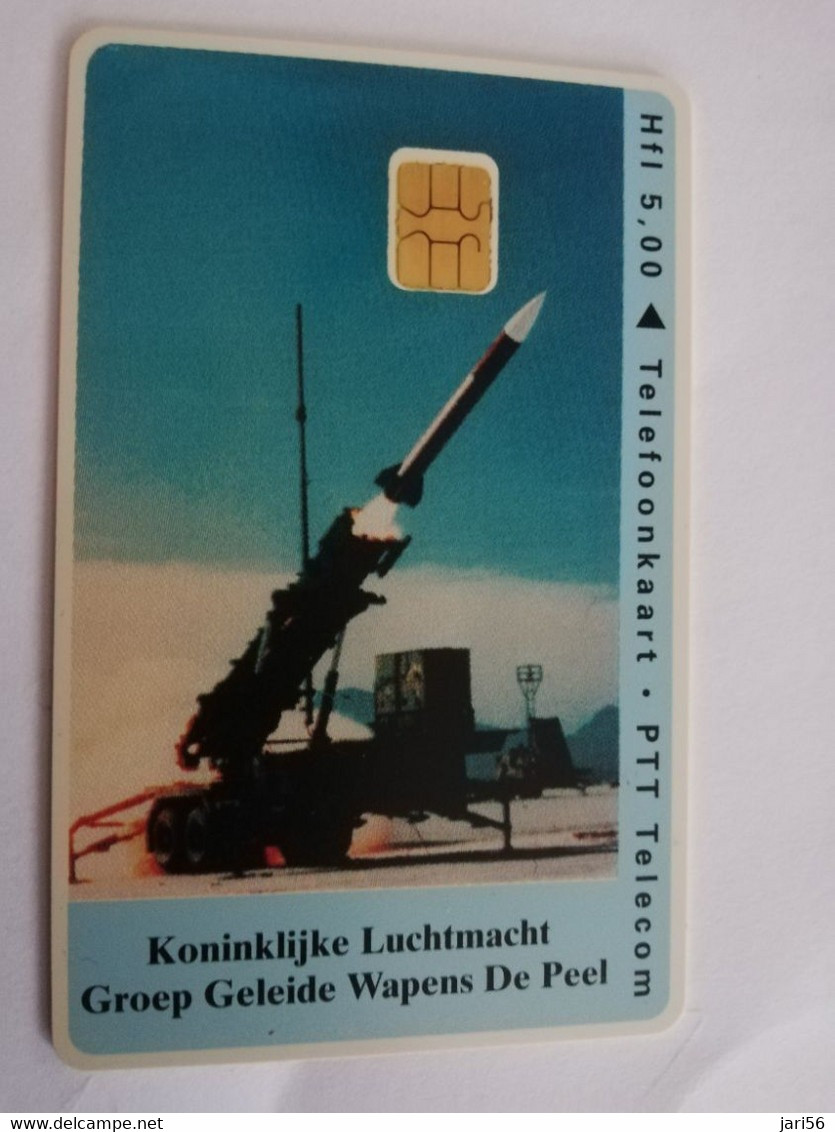 NETHERLANDS  ADVERTISING CHIPCARD  3X HFL 5,00 KONINKLIJKE LUCHTMACHT /ROCKET LAUNCHER SERIE CRD 518   MINT    ** 6731** - Privées