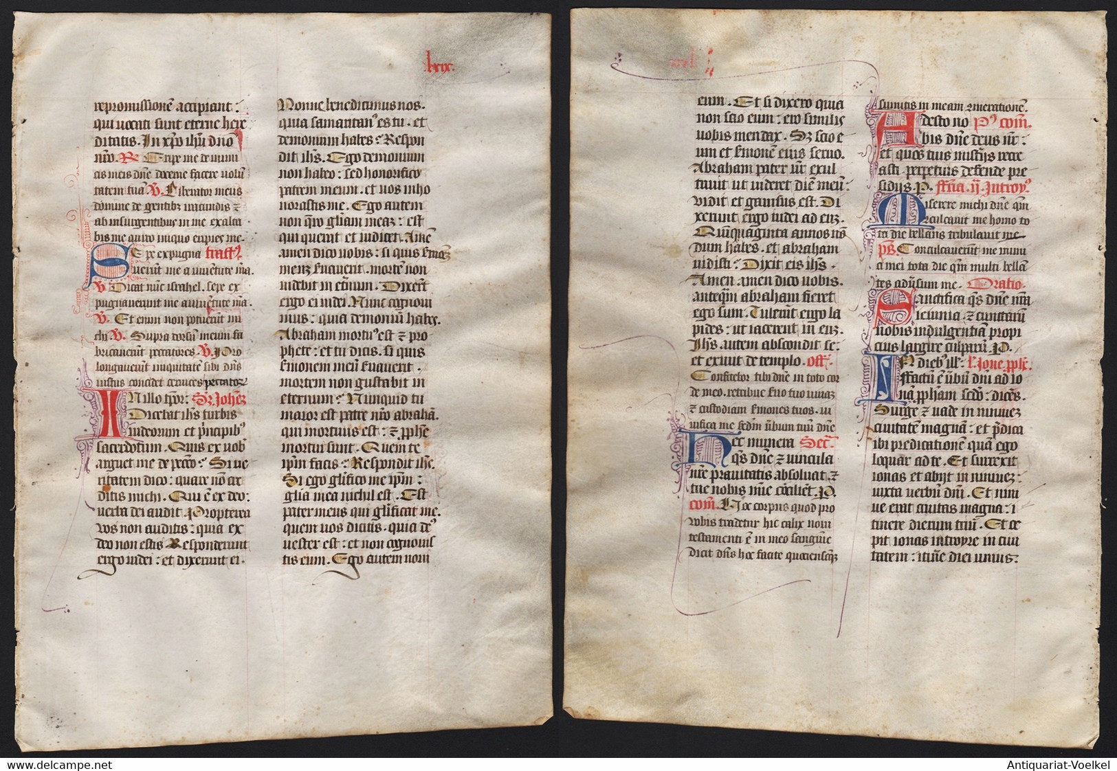 Missal Missale Manuscript Manuscrit Handschrift - (Blatt / Leaf LXIX) - Theatre & Scripts