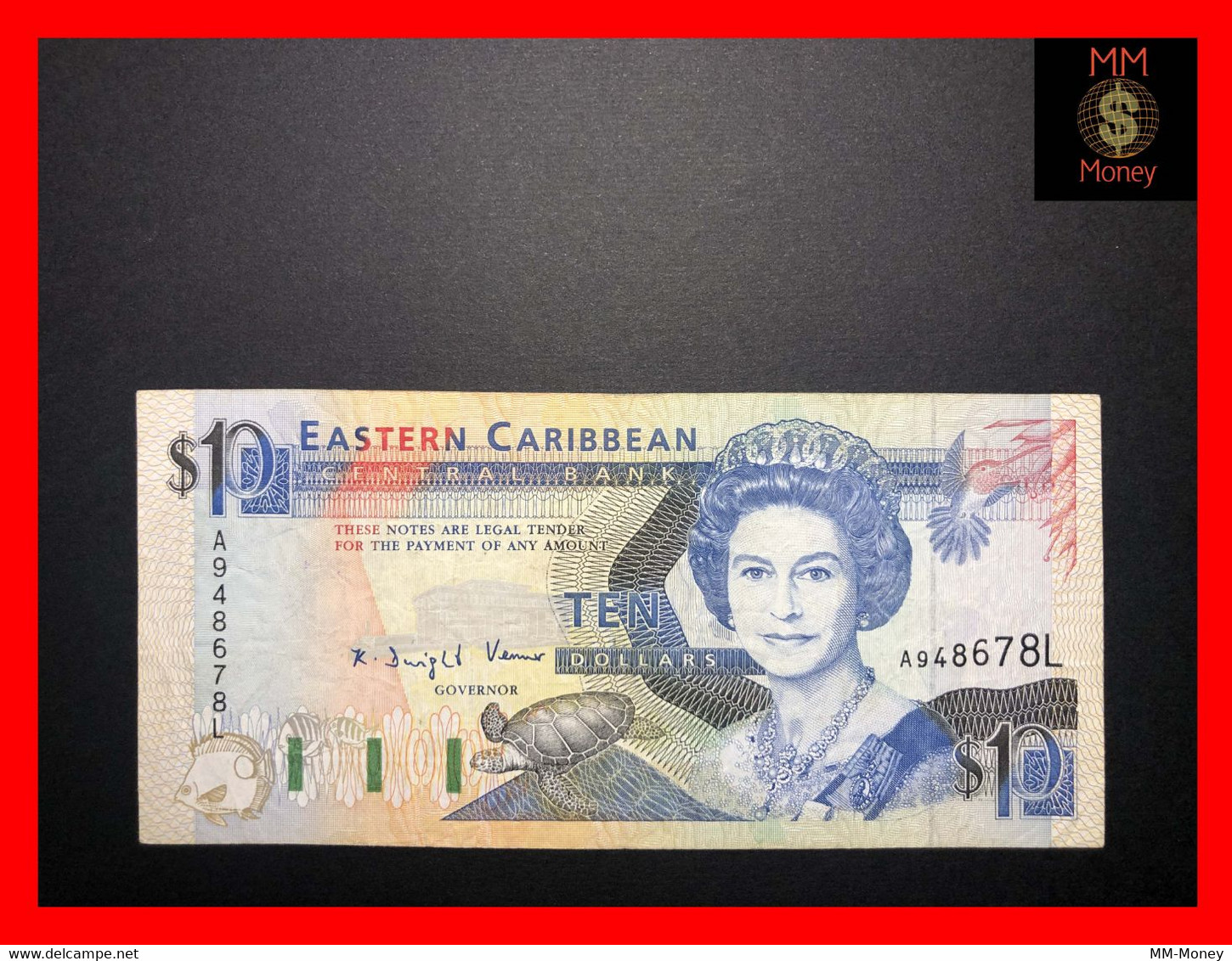 East - Eastern Caribbean   10 $  1993   P.  27   *L*    "ST. LUCIA"    VF \ XF - Caraïbes Orientales