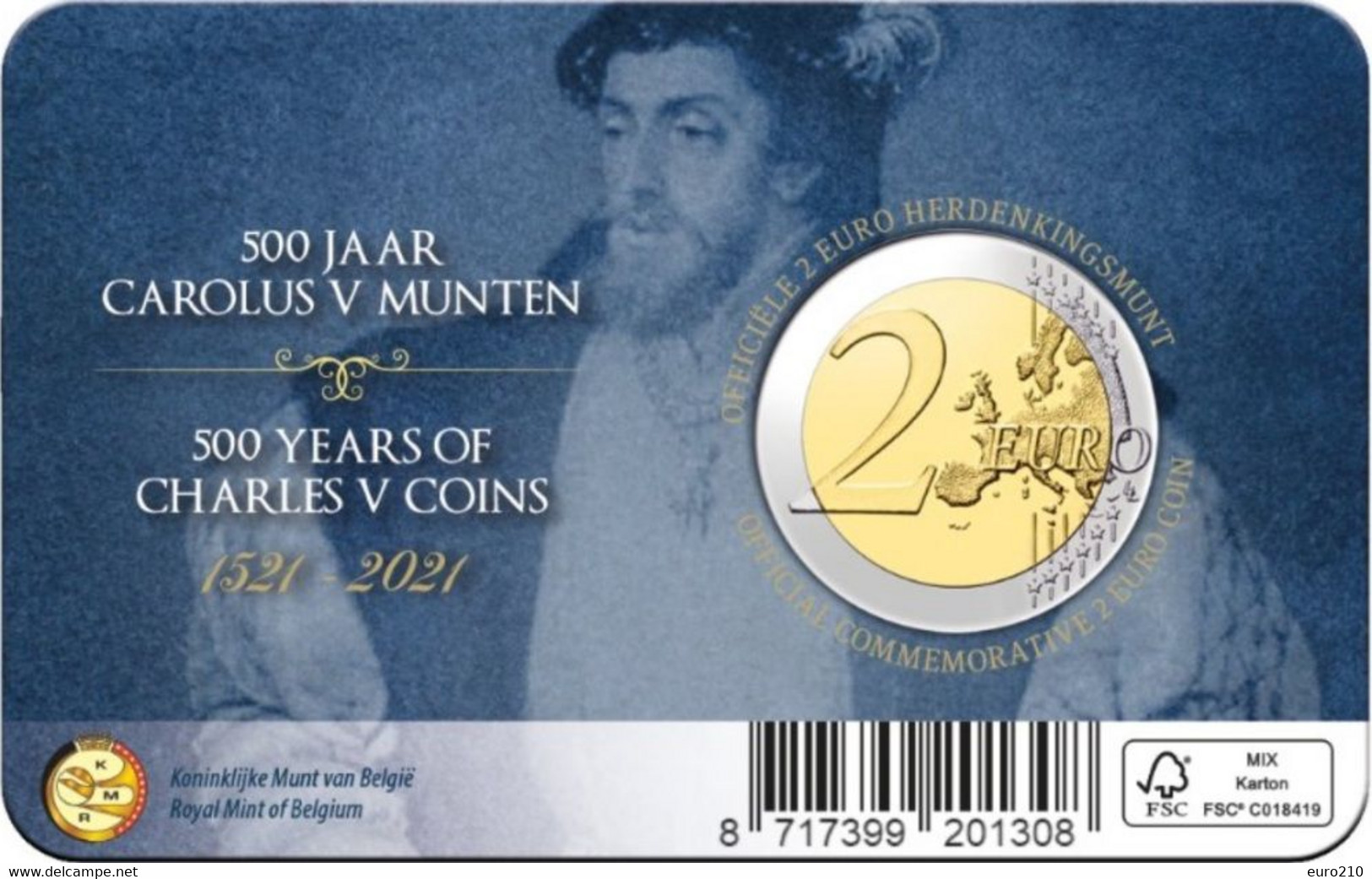 Belgique / Belgien / Belgium - 2 Euro 2021 CARLOS V. - Other & Unclassified