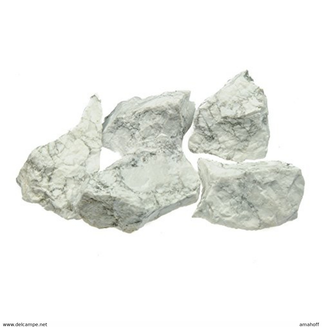 Wassersteine Magnesit, Howlite, Howlith (500g) - Andere & Zonder Classificatie