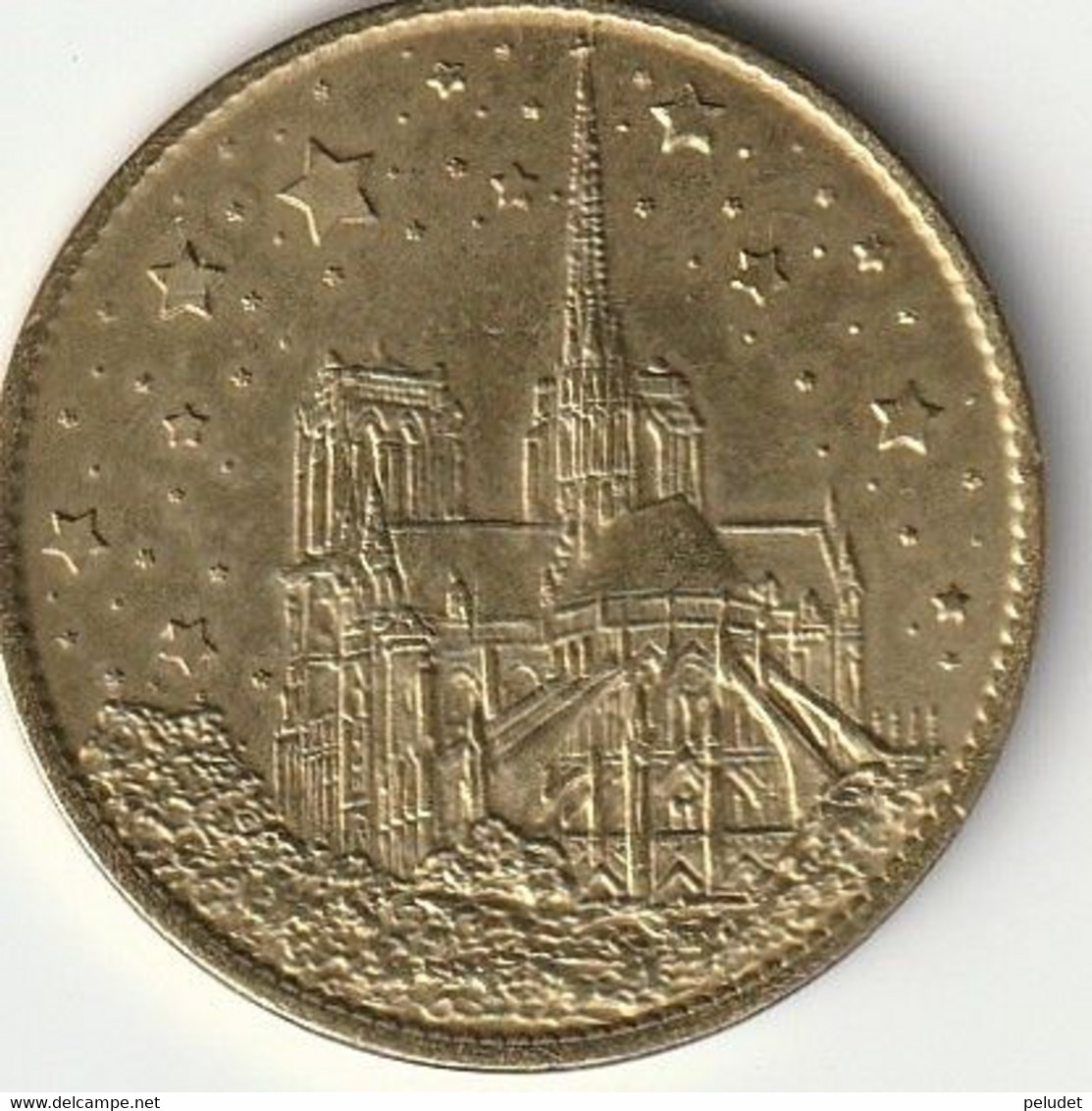 Cathedrale Notre Dame De Paris, Médaille Souvenir (jeton Touristique) Monnaie De Paris Arthus Bertrand - Ohne Datum