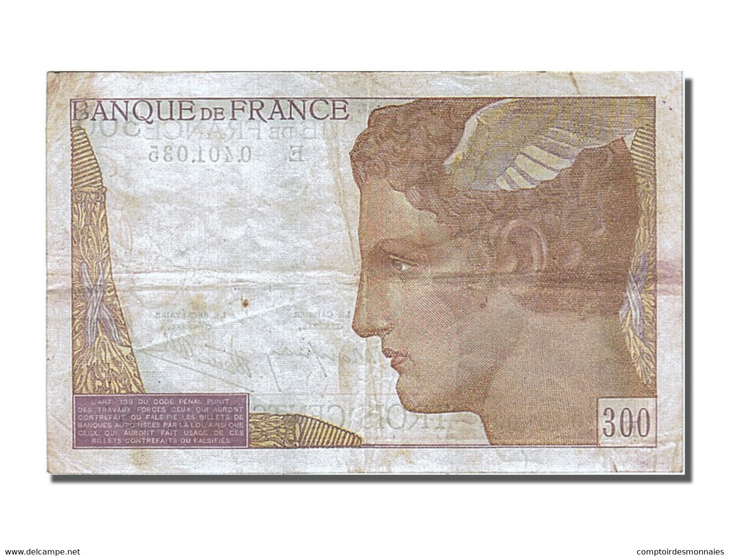 Billet, France, 300 Francs, 300 F 1938-1939, 1938, 1938-10-06, TTB - 300 F 1938-1939