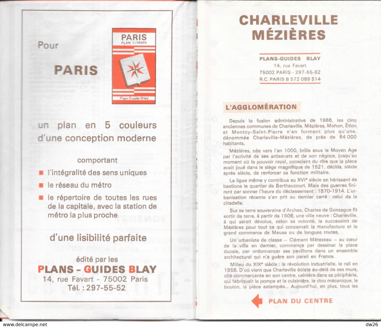 Plan Guide Blay: Charleville Mézières, Renseignements Divers, Transports, Répertoire Des Rues - Andere & Zonder Classificatie