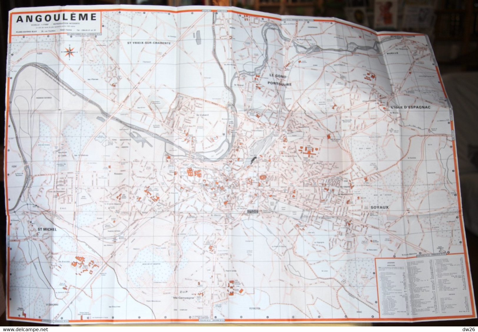 Plan Guide Blay: Angoulême Et Son Agglomération, Renseignements Divers, Transports Et Répertoire Des Rues - Autres & Non Classés