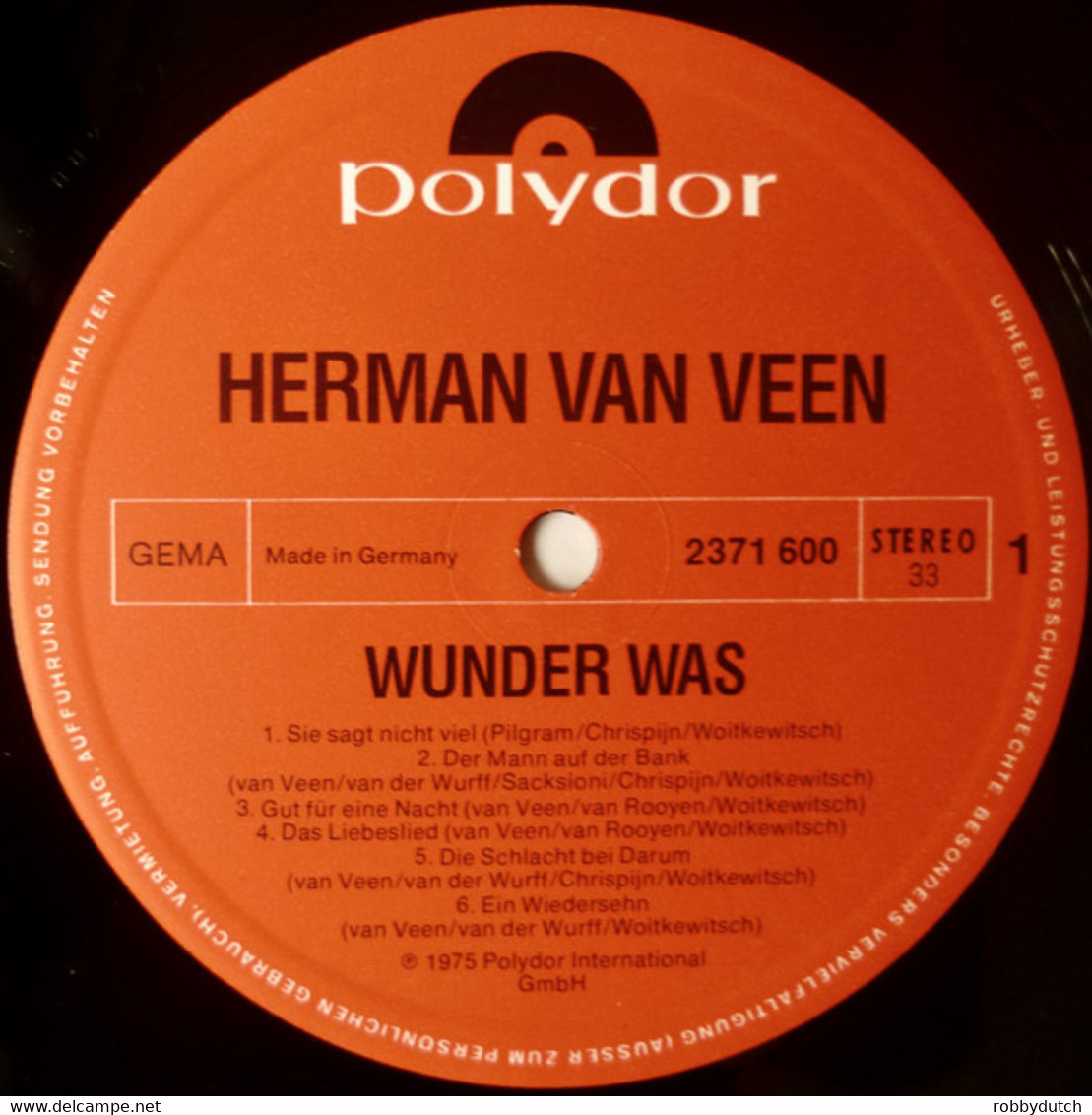 * LP *  HERMAN VAN VEEN - WUNDER WAS (Germany 1975) - Other - German Music