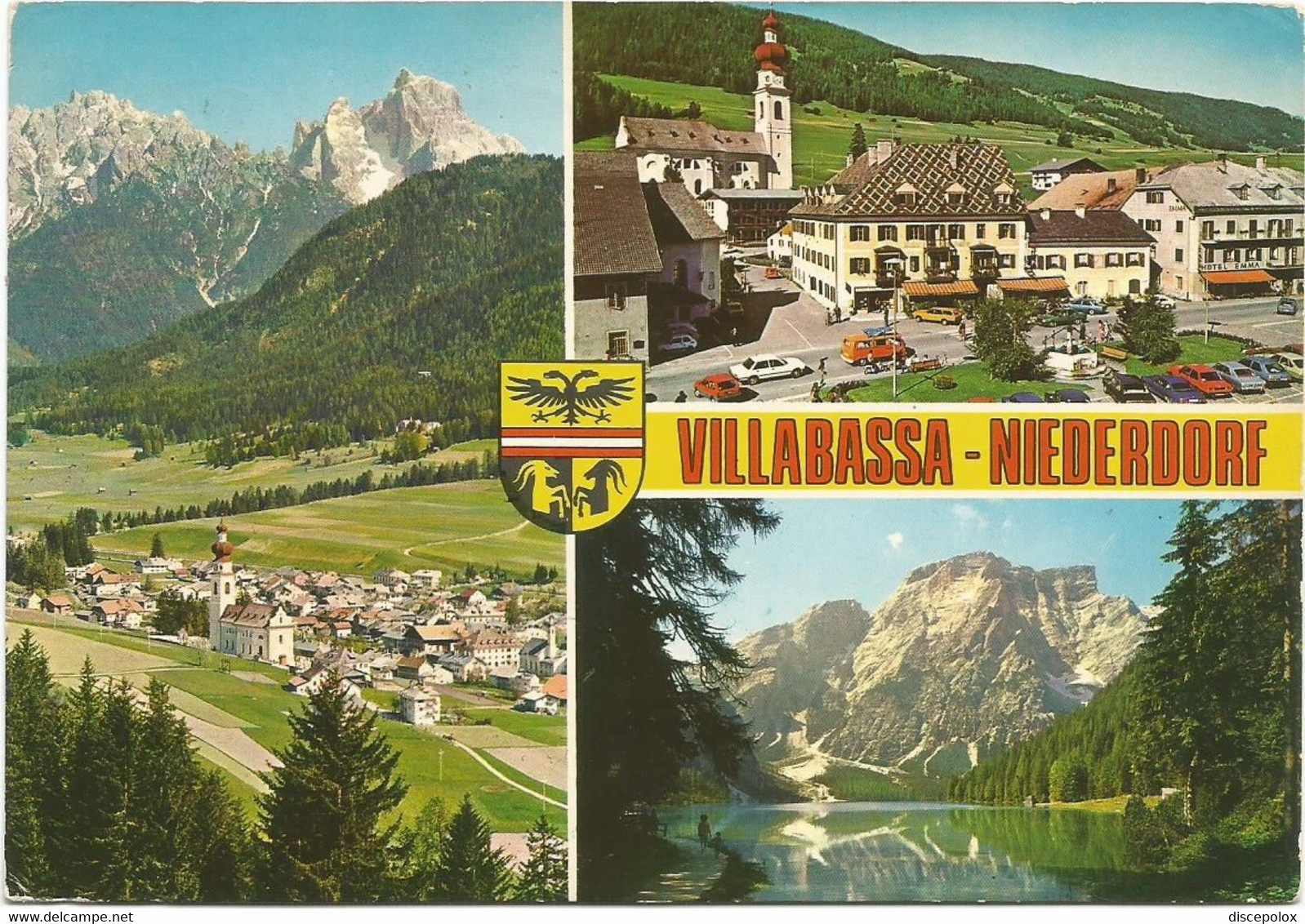 M3507 Villabassa Niederdorf (Bolzano) - Val Pusteria Pustertal Panorama Vedute Multipla Stemma Cittadino / Viaggiata - Vipiteno