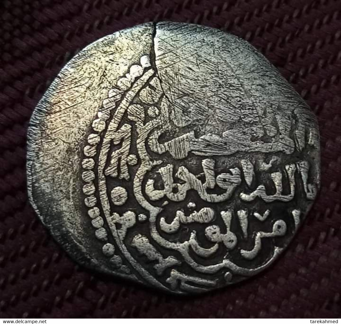 Ayyubids AH 647 ,  AR Dirham , Al-Salih Najm Al-Din, Dirham, Dimashq, Silver , 2.8 Gm , Gomaa - Islamische Münzen